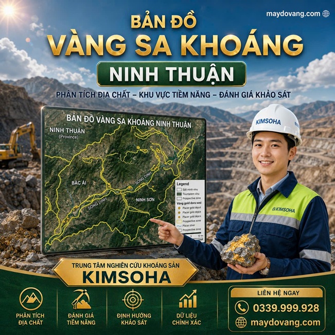 BẢN ĐỒ VÀNG SA KHOÁNG NINH THUẬN