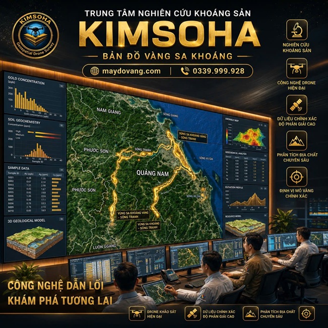 BẢN ĐỒ VÀNG SA KHOÁNG QUẢNG NAM
