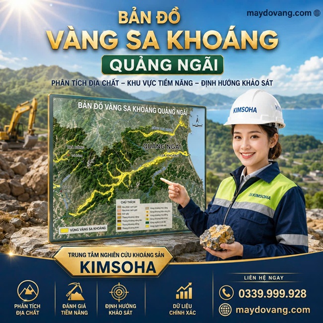 BẢN ĐỒ VÀNG SA KHOÁNG QUẢNG NGÃI