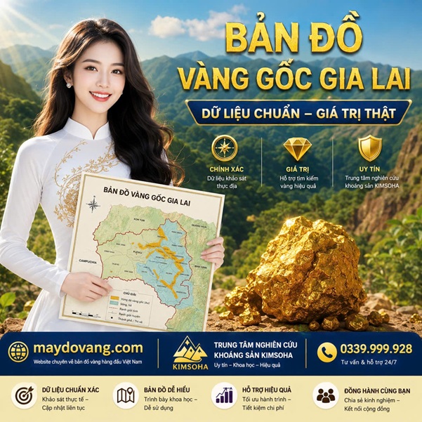 BẢN ĐỒ VÀNG GỐC GIA LAI 