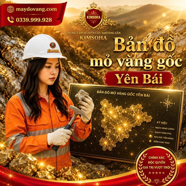BẢN ĐỒ VÀNG GỐC YÊN BÁI 