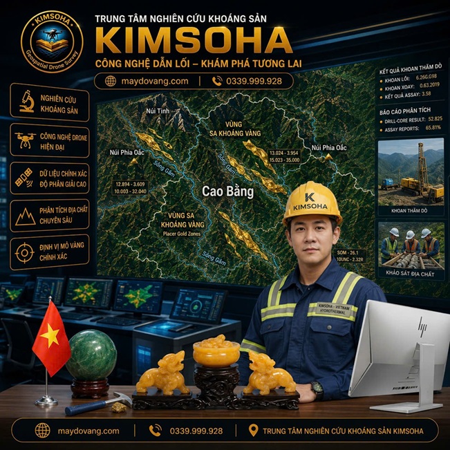 BẢN ĐỒ VÀNG SA KHOÁNG CAO BẰNG