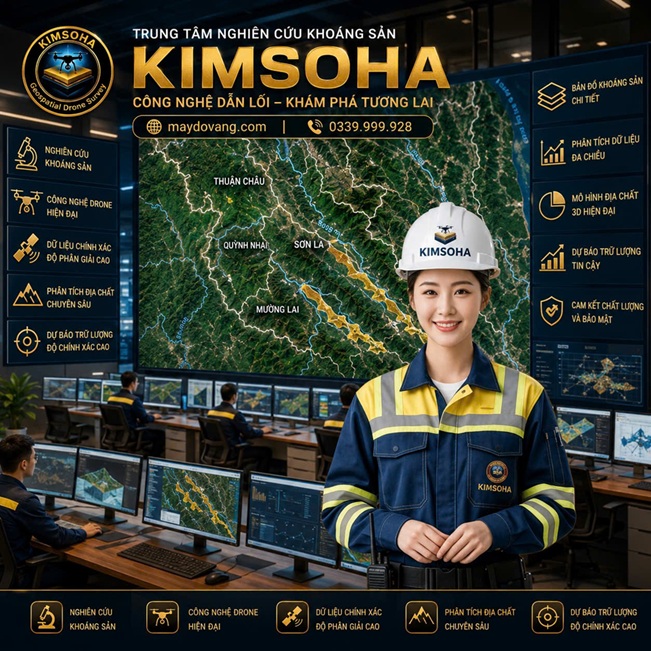 BẢN ĐỒ VÀNG SA KHOÁNG SƠN LA 