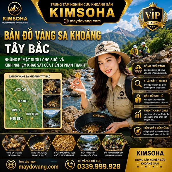 BẢN ĐỒ VÀNG SA KHOÁNG TÂY BẮC