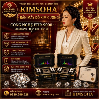 BÁN MÁY DÒ KIM CƯƠNG CHUYÊN NGHIỆP TẠI TRUNG TÂM NGHIÊN CỨU KHOÁNG SẢN KIMSOHA