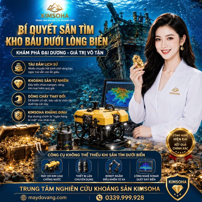 BÍ QUYẾT SĂN TÌM KHO BÁU DƯỚI LÒNG BIỂN