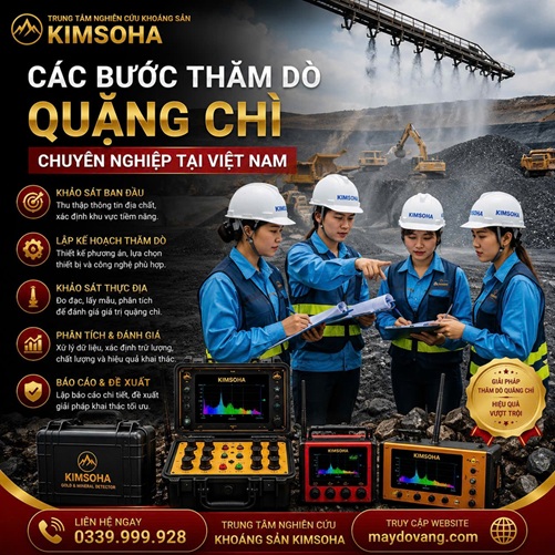  CÁC BƯỚC THĂM DÒ QUẶNG CHÌ CHUYÊN NGHIỆP TẠI VIỆT NAM