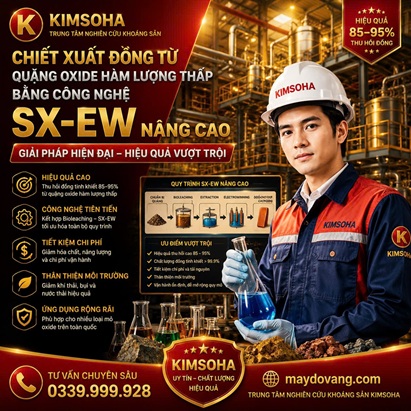 CHIẾT XUẤT ĐỒNG TỪ QUẶNG OXIDE HÀM LƯỢNG THẤP BẰNG SX-EW NÂNG CAO
