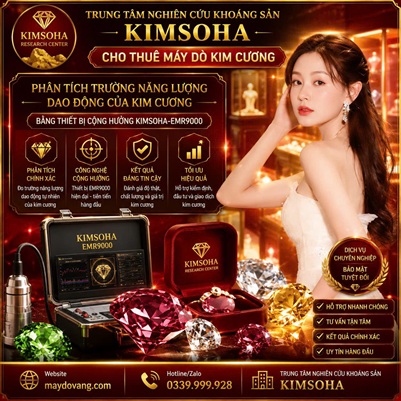 PHÂN TÍCH TRƯỜNG NĂNG LƯỢNG DAO ĐỘNG CỦA KIM CƯƠNG BẰNG THIẾT BỊ CỘNG HƯỞNG KIMSOHA-EMR9000