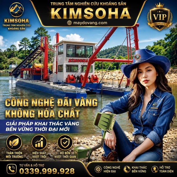 CÔNG NGHỆ ĐÃI VÀNG KHÔNG HÓA CHẤT - GIẢI PHÁP KHAI THÁC VÀNG BỀN VỮNG THỜI ĐẠI MỚI
