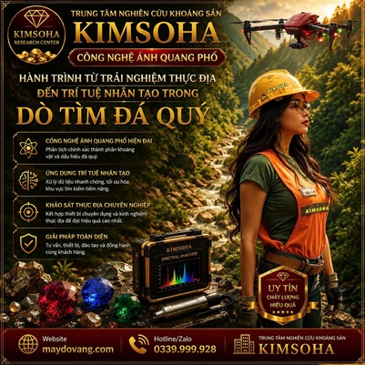 CÔNG NGHỆ ẢNH QUANG PHỔ KIMSOHA - HÀNH TRÌNH TỪ TRẢI NGHIỆM THỰC ĐỊA ĐẾN TRÍ TUỆ NHÂN TẠO TRONG DÒ TÌM ĐÁ QUÝ