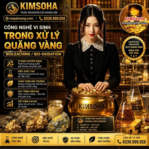 CÔNG NGHỆ VI SINH TRONG XỬ LÝ QUẶNG VÀNG (Bioleaching/Bio-oxidation)