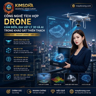 CÔNG NGHỆ TÍCH HỢP - DRONE CẢM BIẾN, ĐỊA VẬT LÝ 3D VÀ AI TRONG KHẢO SÁT THIÊN THẠCH