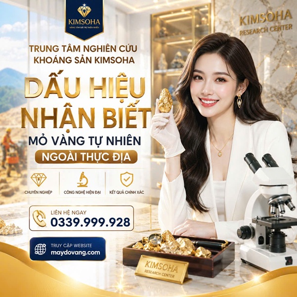 DẤU HIỆU NHẬN BIẾT MỎ VÀNG TỰ NHIÊN NGOÀI THỰC ĐỊA