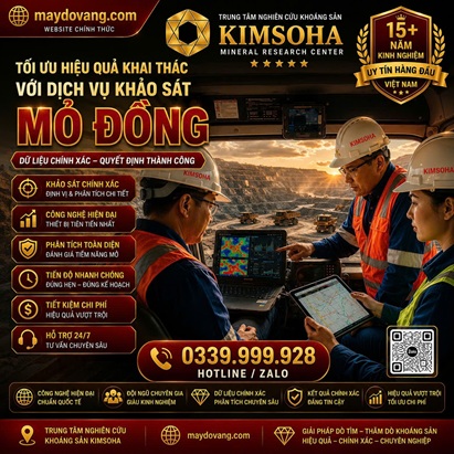 TỐI ƯU HIỆU QUẢ KHAI THÁC VỚI DỊCH VỤ KHẢO SÁT QUẶNG ĐỒNG