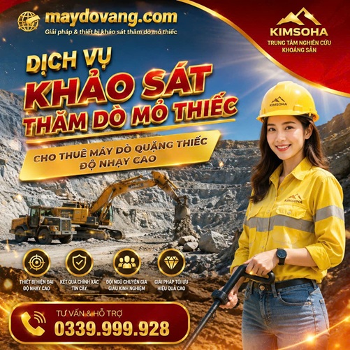 CHO THUÊ MÁY DÒ QUẶNG THIẾC ĐỘ NHẠY CAO