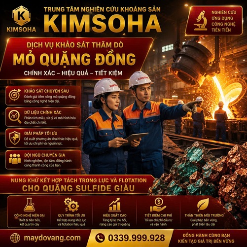 NUNG KHỬ KẾT HỢP TÁCH TRỌNG LỰC VÀ FLOTATION CHO QUẶNG SULFIDE GIÀU