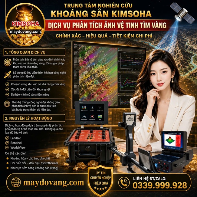 DỊCH VỤ PHÂN TÍCH ẢNH VỆ TINH TÌM VÀNG