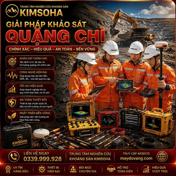 KIMSOHA: GIẢI PHÁP TOÀN DIỆN CHO THUÊ MÁY DÒ QUẶNG CHÌ VÀ KHẢO SÁT MỎ CHÌ