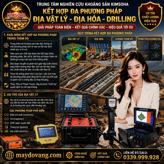 KẾT HỢP ĐỊA VẬT LÝ - ĐỊA HÓA - DRILLING 