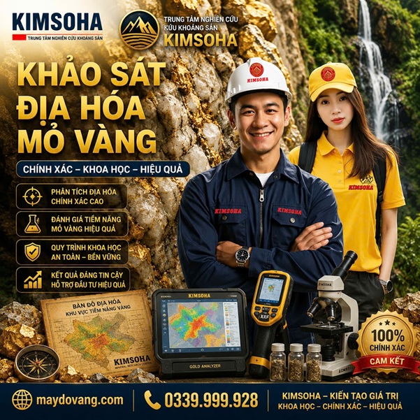 KHẢO SÁT ĐỊA HÓA MỎ VÀNG