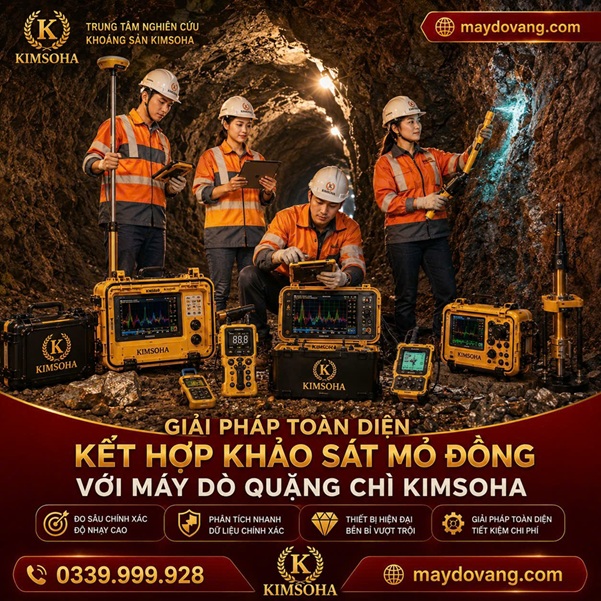 GIẢI PHÁP TOÀN DIỆN: THUÊ MÁY DÒ QUẶNG CHÌ KẾT HỢP KHẢO SÁT MỎ ĐỒNG