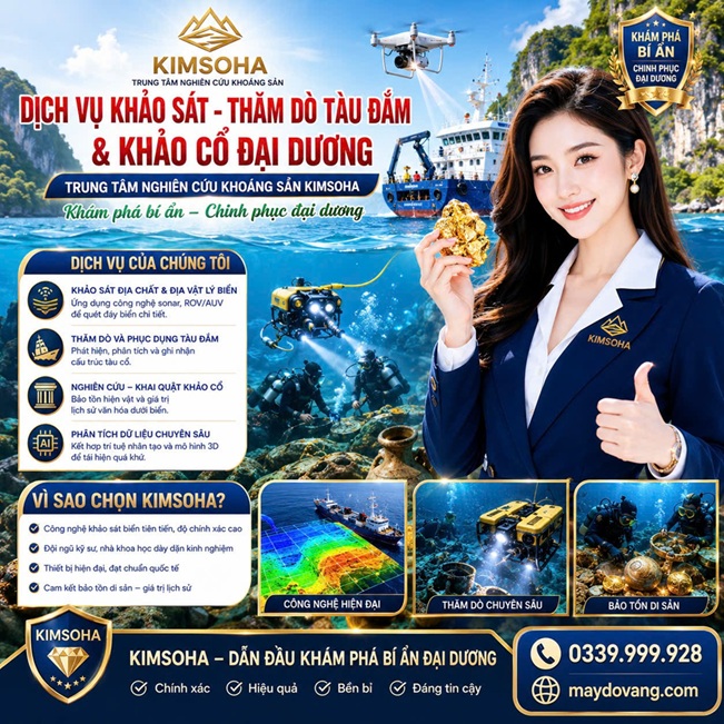 Dịch vụ khảo sát thăm dò tàu đắm và khảo cổ đại dương