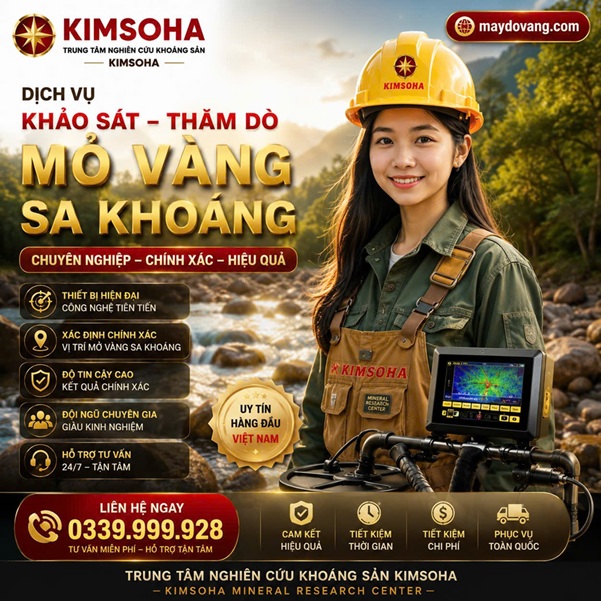 DỊCH VỤ KHẢO SÁT THĂM DÒ MỎ VÀNG SA KHOÁNG