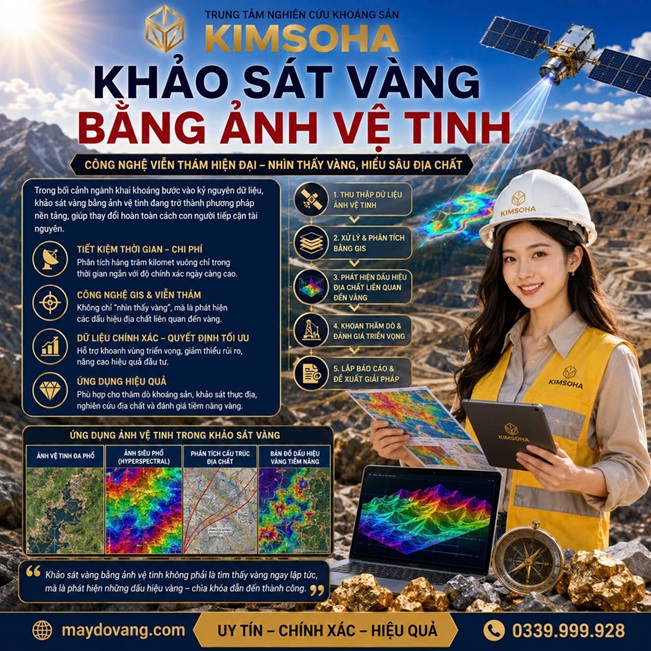 KHẢO SÁT VÀNG BẰNG ẢNH VỆ TINH
