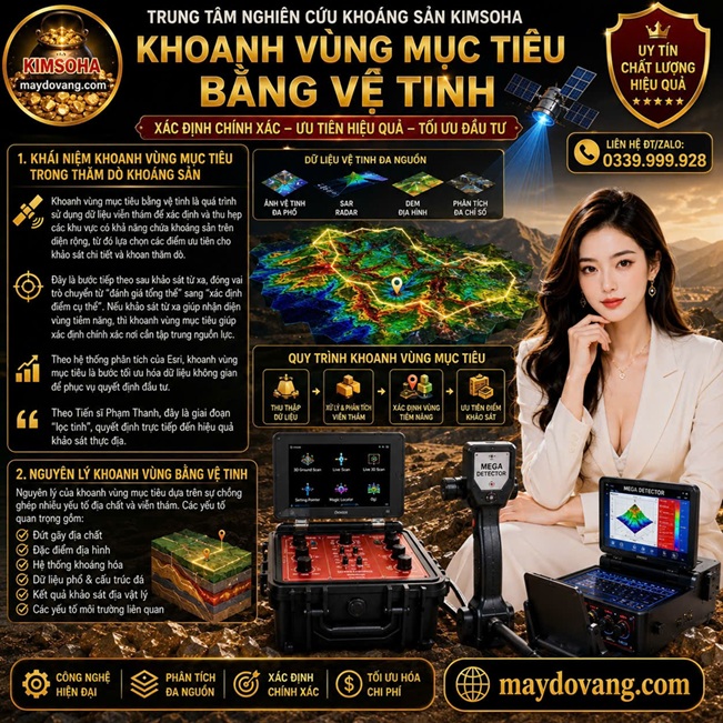 KHOANH VÙNG MỤC TIÊU TRONG THĂM DÒ KHOÁNG SẢN BẰNG VỆ TINH