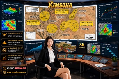 KHOANH VÙNG MỎ TRƯỚC KHI KHOAN