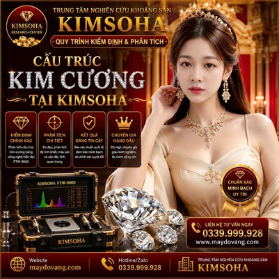 QUY TRÌNH KIỂM ĐỊNH VÀ PHÂN TÍCH CẤU TRÚC KIM CƯƠNG TẠI KIMSOHA