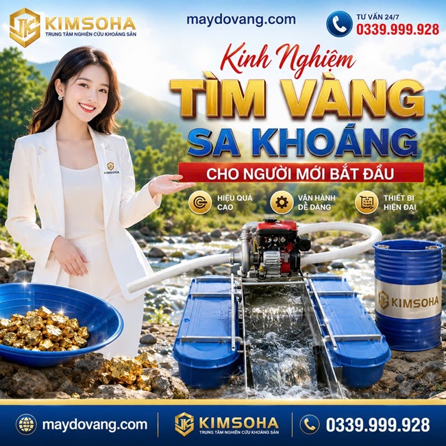 KINH NGHIỆM TÌM VÀNG SA KHOÁNG CHO NGƯỜI MỚI BẮT ĐẦU