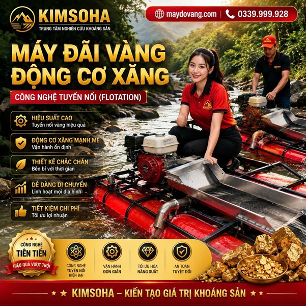 CÔNG NGHỆ TUYỂN NỔI (FLOTATION) TRONG KHAI THÁC VÀNG 