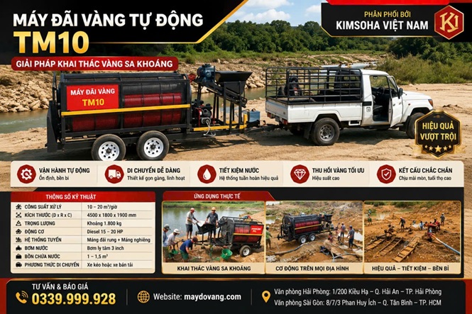 máy đãi vàng sa khoáng