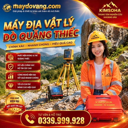 MÁY ĐỊA VẬT LÝ DÒ QUẶNG THIẾC