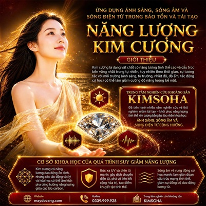 ỨNG DỤNG ÁNH SÁNG, SÓNG ÂM VÀ SÓNG ĐIỆN TỪ TRONG BẢO TỒN VÀ TÁI TẠO NĂNG LƯỢNG KIM CƯƠNG