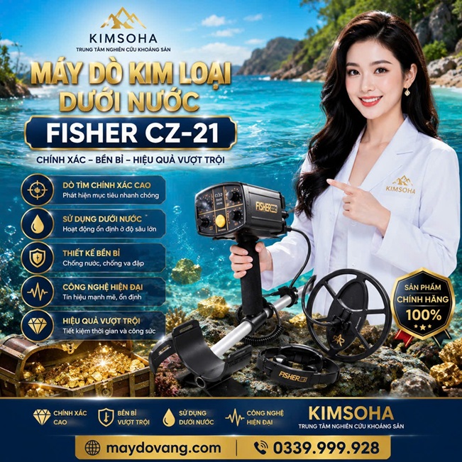 MÁY DÒ KIM LOẠI DƯỚI NƯỚC FISHER CZ-21