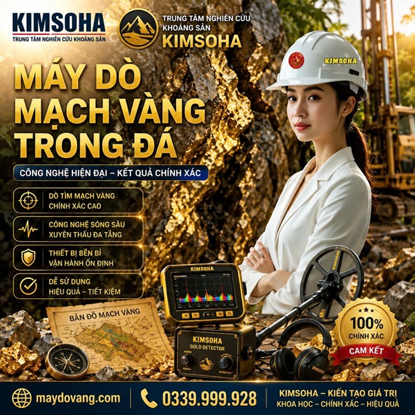 MÁY DÒ MẠCH VÀNG TRONG ĐÁ