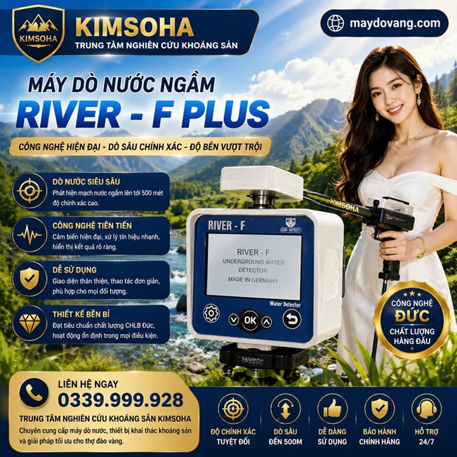 MÁY DÒ MẠCH NƯỚC NGẦM RIVER - F Plus