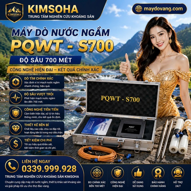 MÁY DÒ NƯỚC NGẦM PQWT - S700 ĐỘ SÂU 700 M