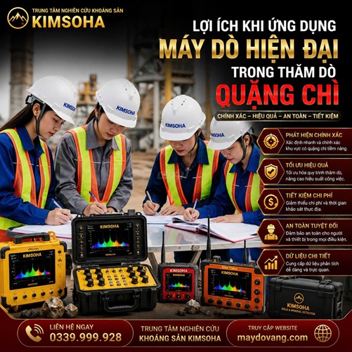 LỢI ÍCH KHI ỨNG DỤNG MÁY DÒ HIỆN ĐẠI TRONG THĂM DÒ QUẶNG CHÌ