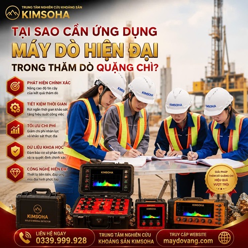 TẠI SAO CẦN ỨNG DỤNG MÁY DÒ HIỆN ĐẠI TRONG THĂM DÒ QUẶNG CHÌ