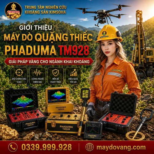 ƯU ĐIỂM CỦA MÁY DÒ QUẶNG THIẾC PHADUMA TM928, GIẢI PHÁP VÀNG CHO NGÀNH KHAI KHOÁNG