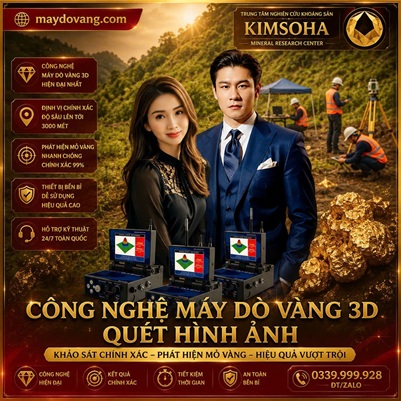 CÔNG NGHỆ MÁY DÒ VÀNG 3D QUÉT HÌNH ẢNH