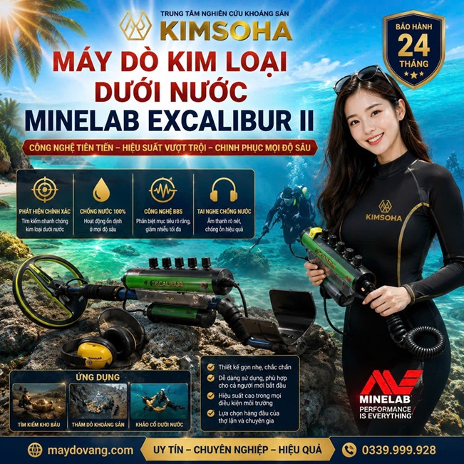 MÁY DÒ KIM LOẠI DƯỚI NƯỚC MINILAB EXCALIBUR II