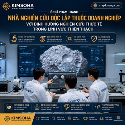 TIẾN SĨ PHẠM THANH - NHÀ NGHIÊN CỨU ĐỘC LẬP THUỘC DOANH NGHIỆP VỚI ĐỊNH HƯỚNG NGHIÊN CỨU THỰC TẾ TRONG LĨNH VỰC THIÊN THẠCH