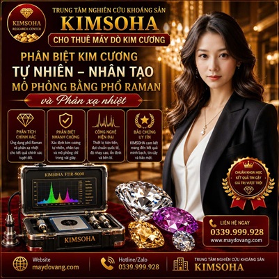  PHÂN BIỆT KIM CƯƠNG TỰ NHIÊN-NHÂN TẠO-MÔ PHỎNG BẰNG PHỔ RAMAN VÀ PHẢN XẠ NHIỆT