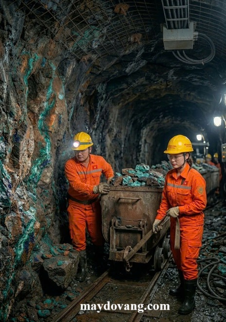 Phương pháp khai thác lộ thiên cho mỏ quặng đồng