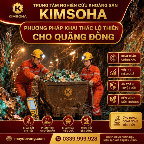 PHƯƠNG PHÁP KHAI THÁC LỘ THIÊN CHO QUẶNG ĐỒNG